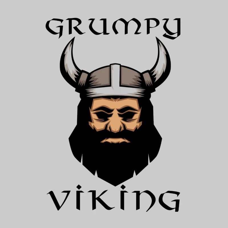 Grumpy Viking Witziger Comic Wikinger