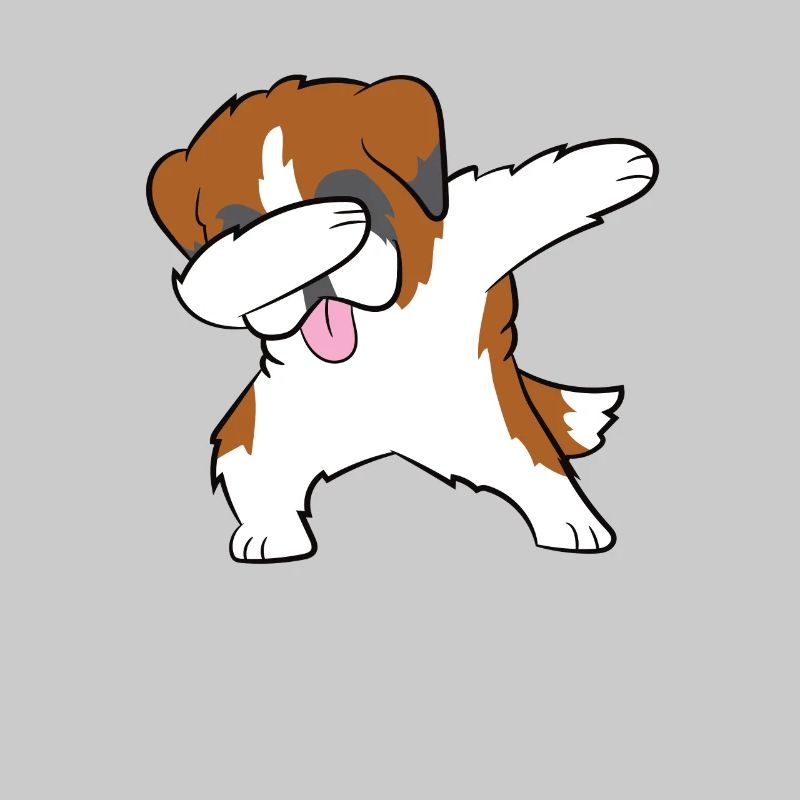 Dabbing Saint Bernard Dabbing Dog Dancing Saint