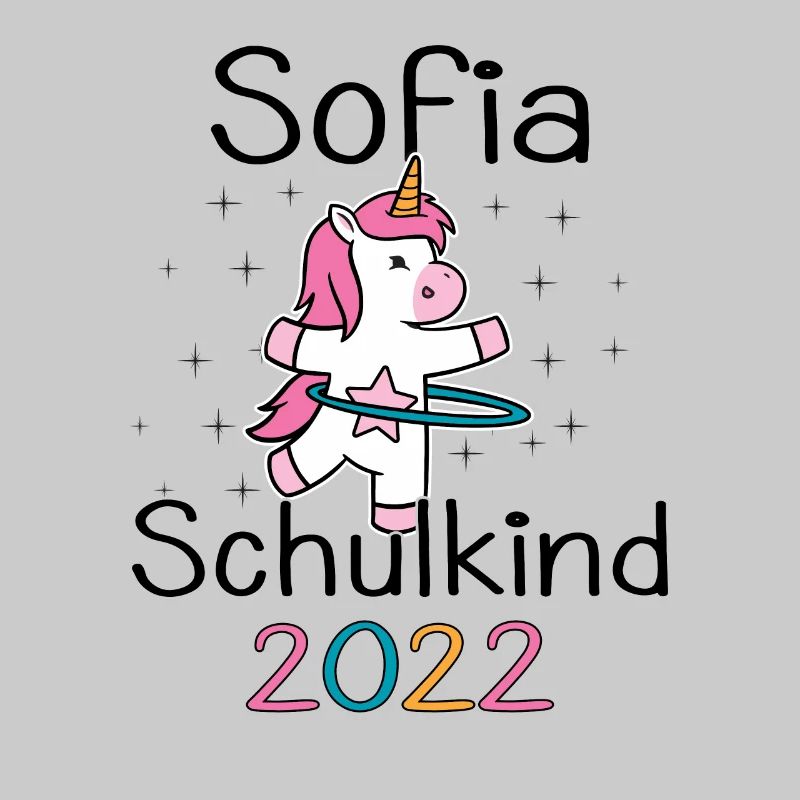 Einschulung 2022 Sofia Einhorn Erstklässler 2022