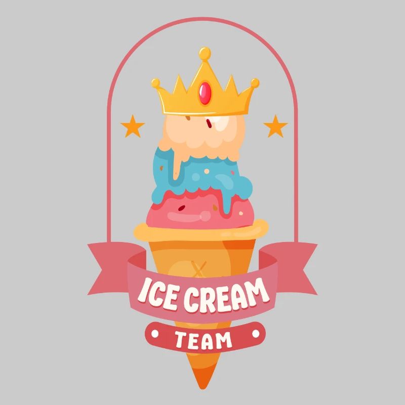 Crème glacée Crown Cone Crème glacée