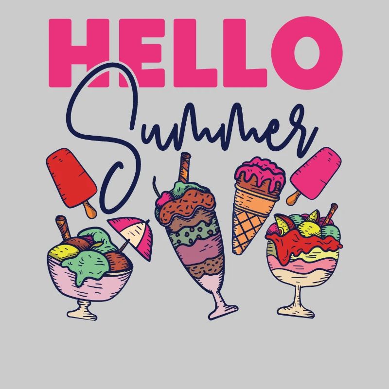 Ice Cream Cone Popsicle Hello
