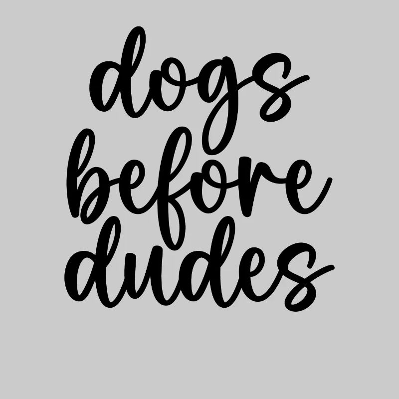 Chiens devant les gars