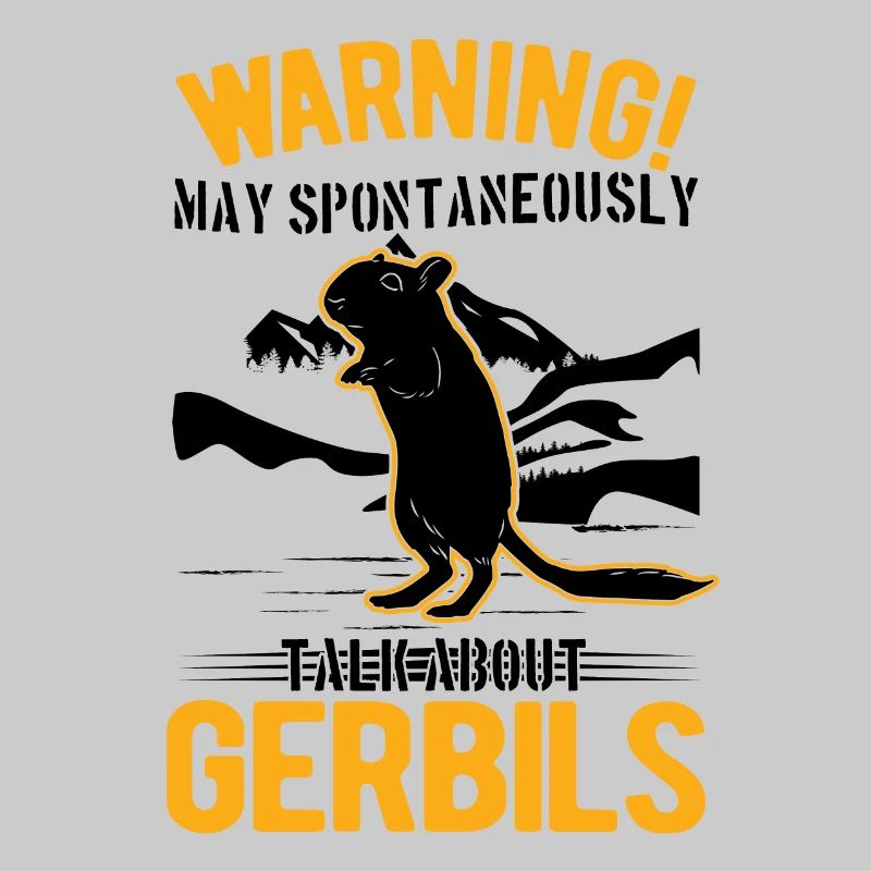 Avertissement Gerbille de course rat gerbille