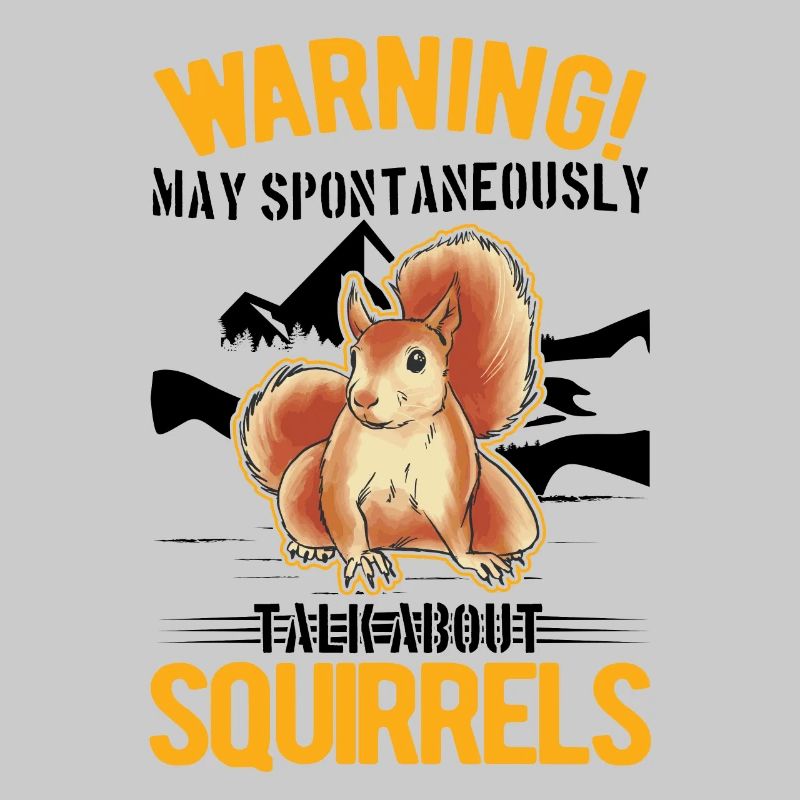 Warning Squirrel Grey Squirrel
