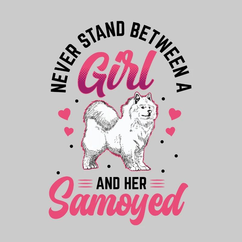 Les filles et leur Samoyède Samoyed Spitz