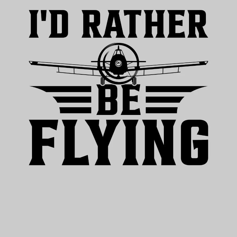 Double-Decker Airplane Pilot Biplane Pilot - I'd R