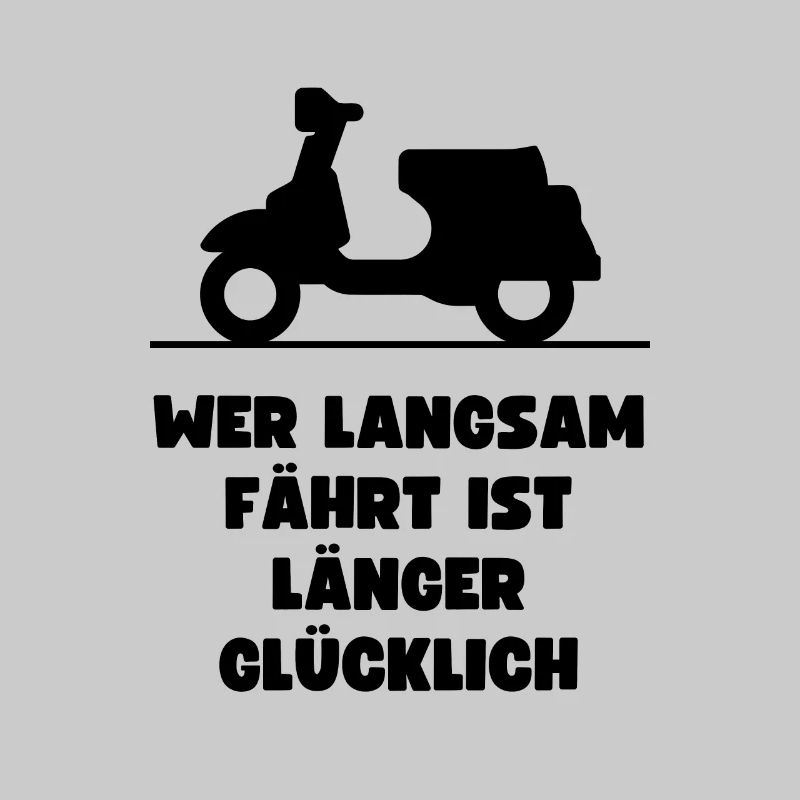 Passionierter Rollerfahrer oder Mofafahrer