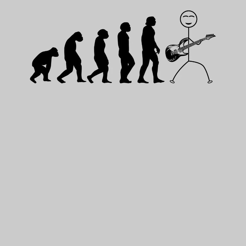 Guitar Player Evolution - Stick Figure Guitar Play