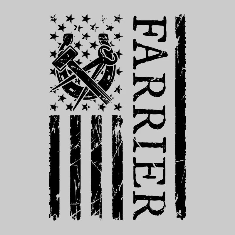 Drapeau maréchal-ferrant forgeron Fer à cheval maréchal-ferrant