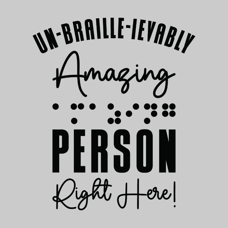 Conscience de la cécité aveugle en braille