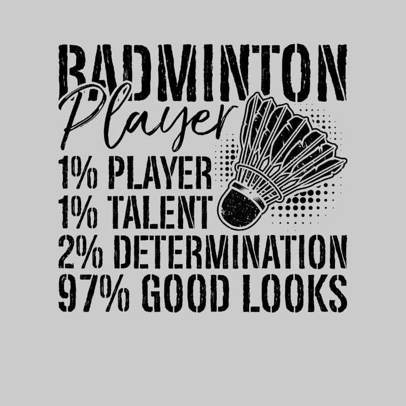 Badminton Player 1% Player Shuttlecock Badminton