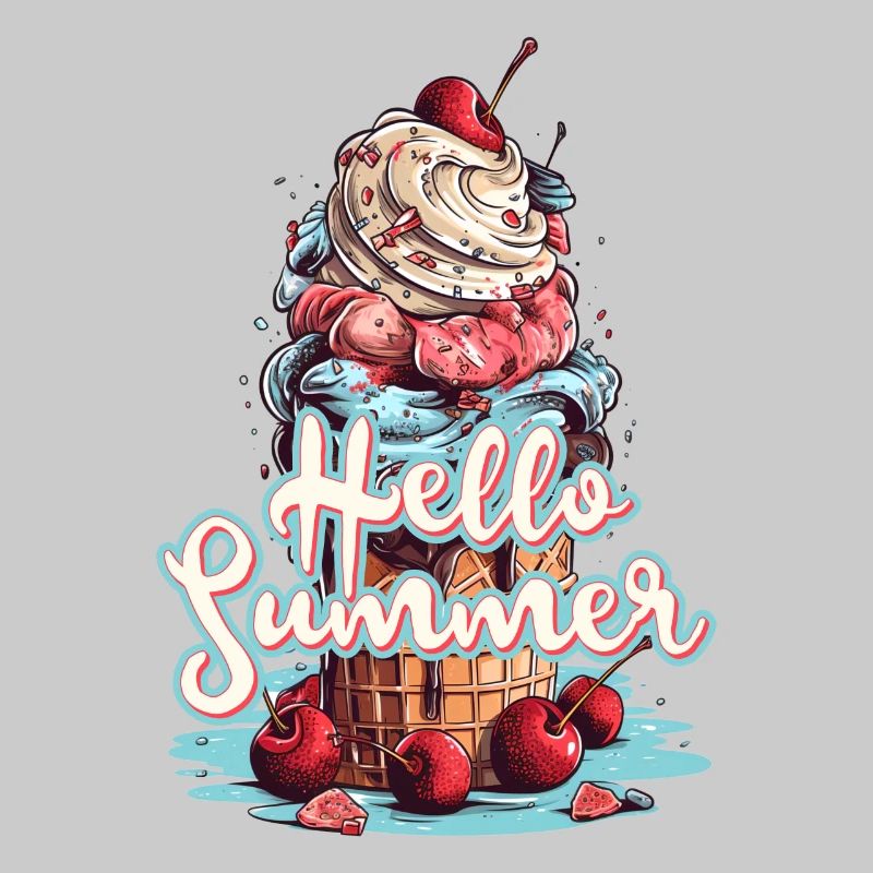 Hello Summer Eis Eiscreme Eisdiele
