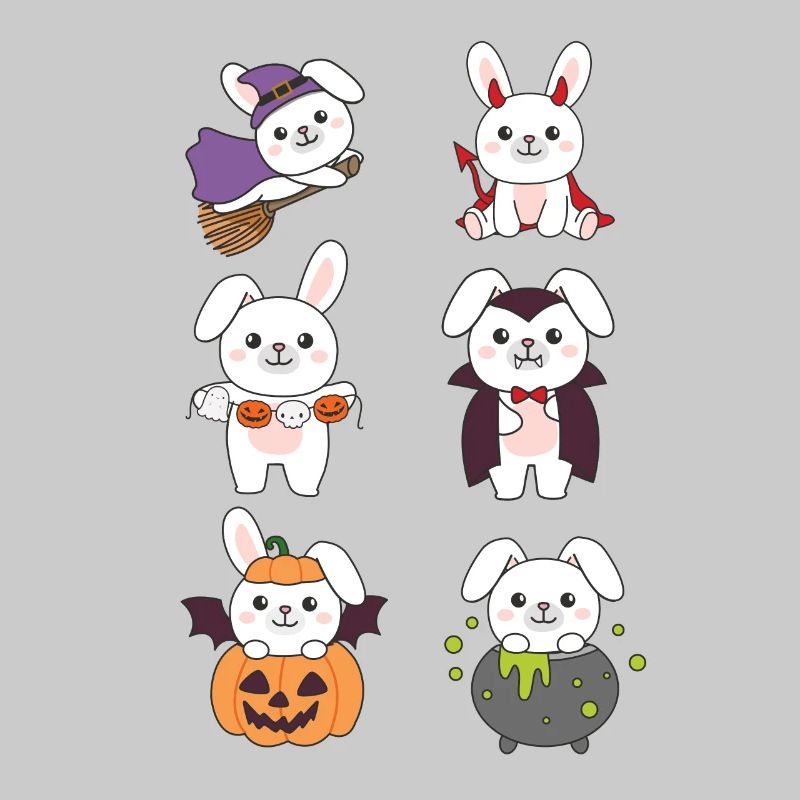 Bunny Halloween Devil Pumpkin Vampire Costume
