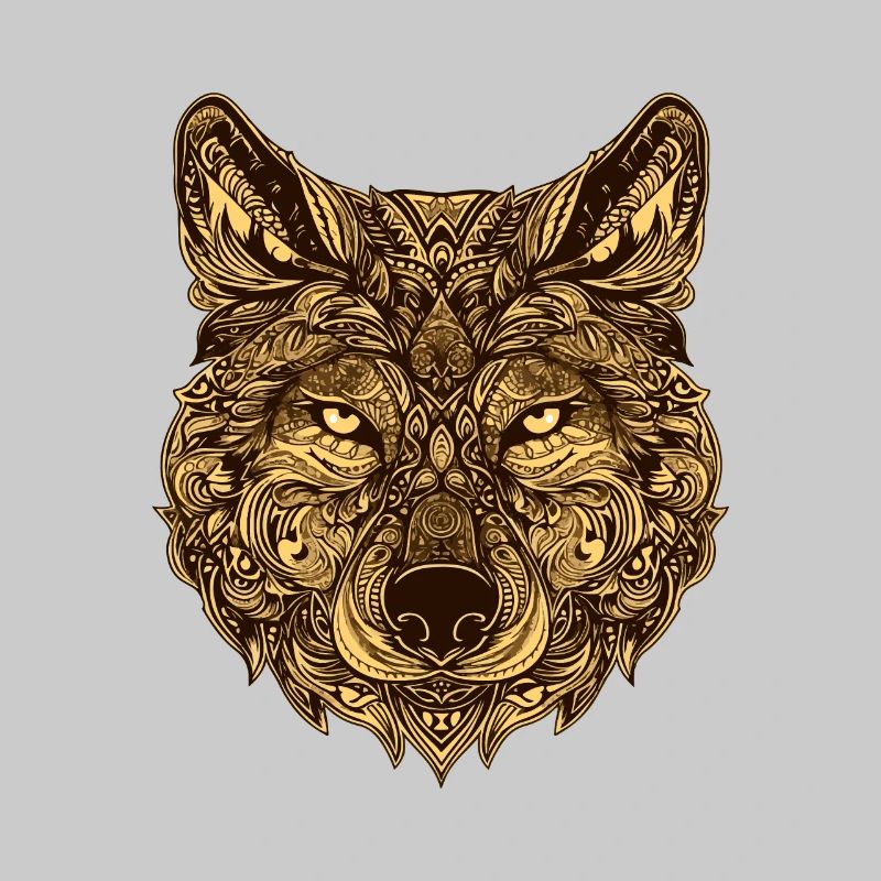 Wolf Kopf Tier