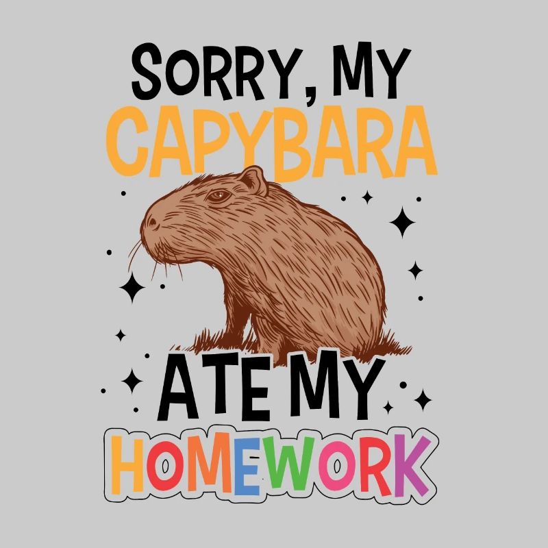 Capybara a mangé ses devoirs Capybara