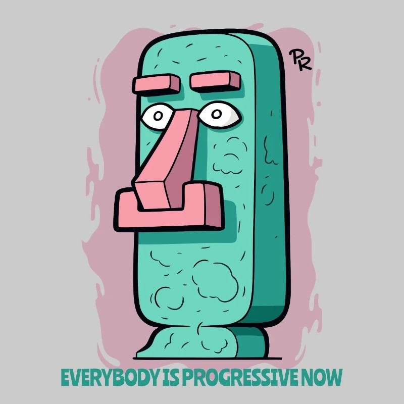 modern, advanced moai statue Easter Island