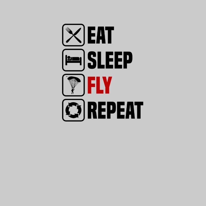 Eating Sleeping Paragliding Repeat Flying