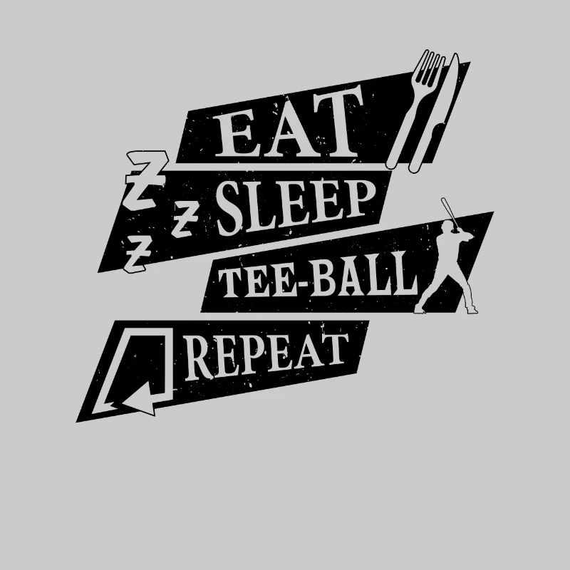 Teeball Player - Eat Sleep Tee-ball Repeat