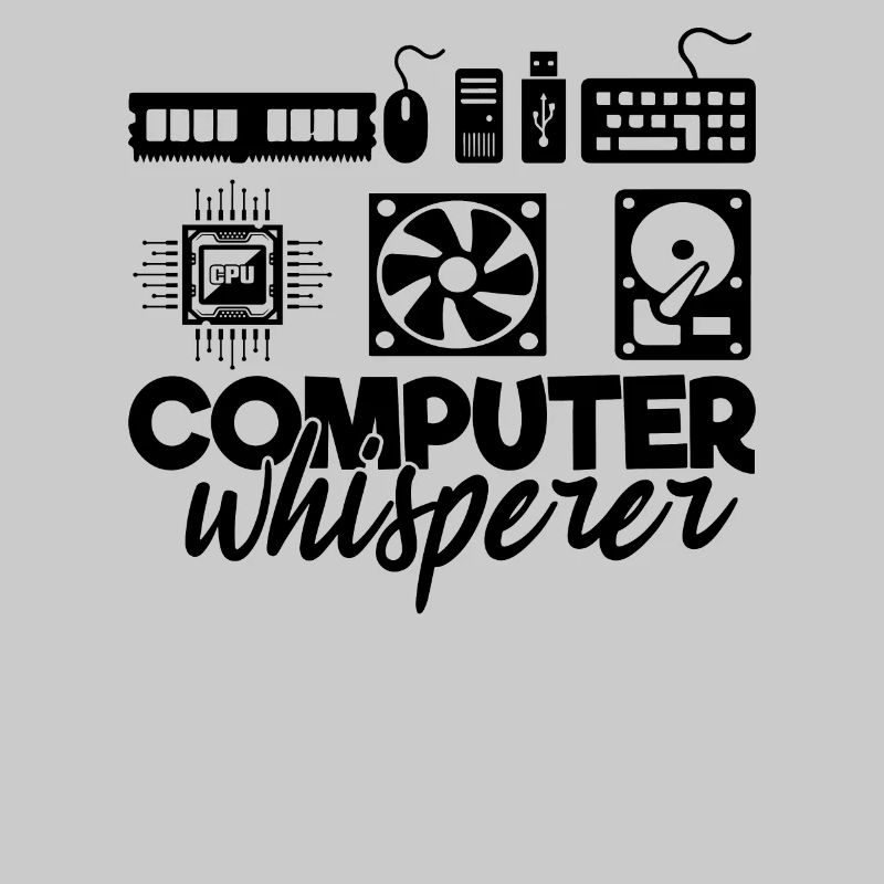 Computer Whisperer IT Techy Herren-Tech-Support
