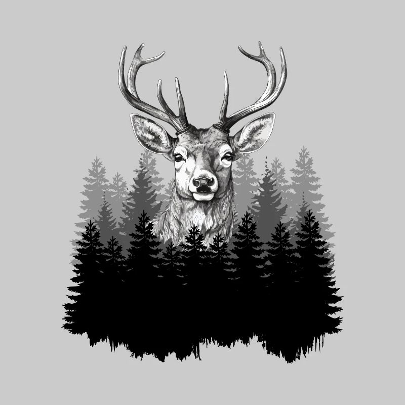 Jäger Bergsteiger Wanderer Hirsch