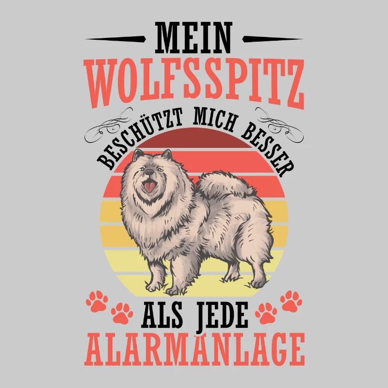 Wolfsspitz protects me German Wolfsspitz