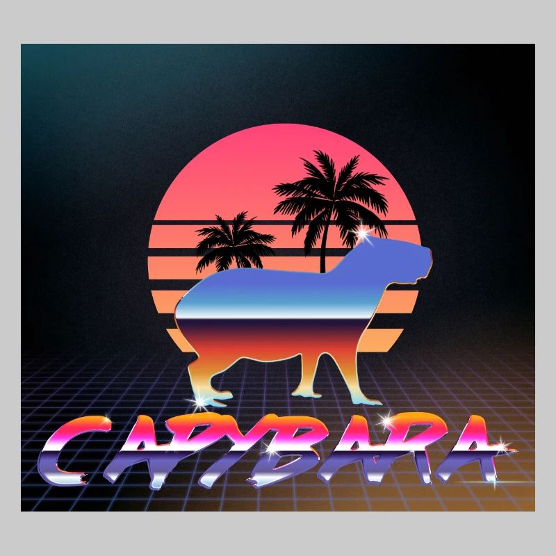 Capybara Retrowave