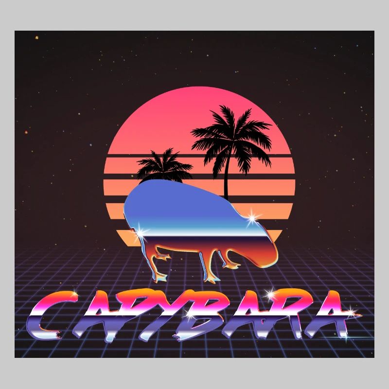 Capybara Retrowave