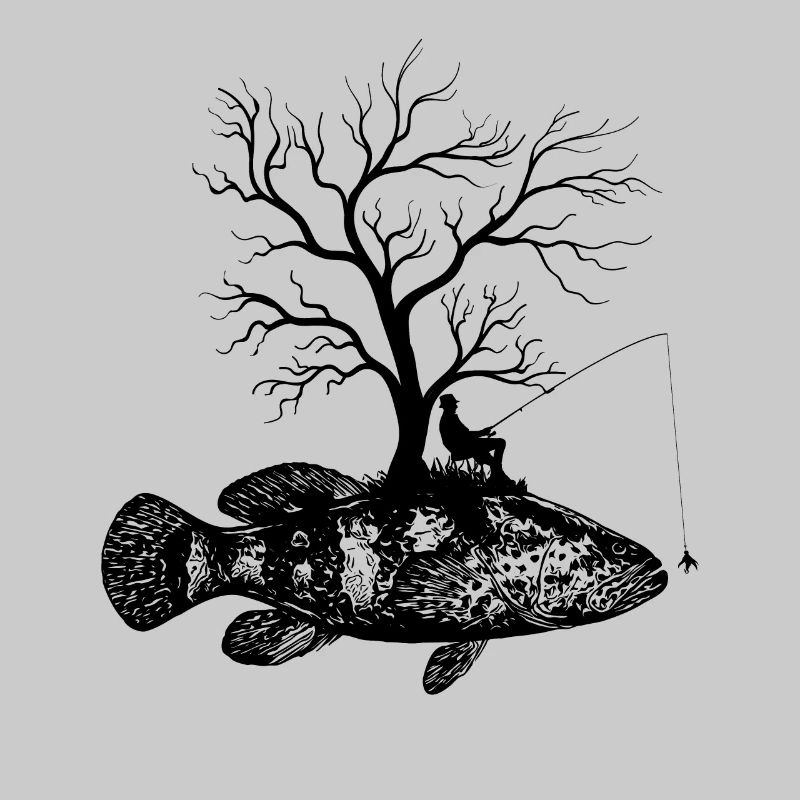 Graphic Tree - Fish Grouper