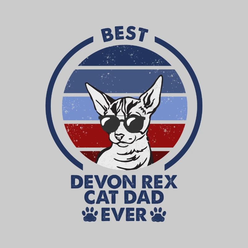 Cat Dad - Devon Rex Cat