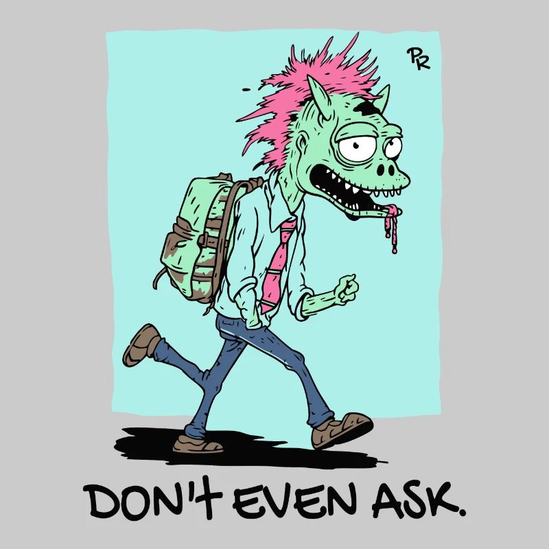 Zombie guy with a third leg, don't even ask