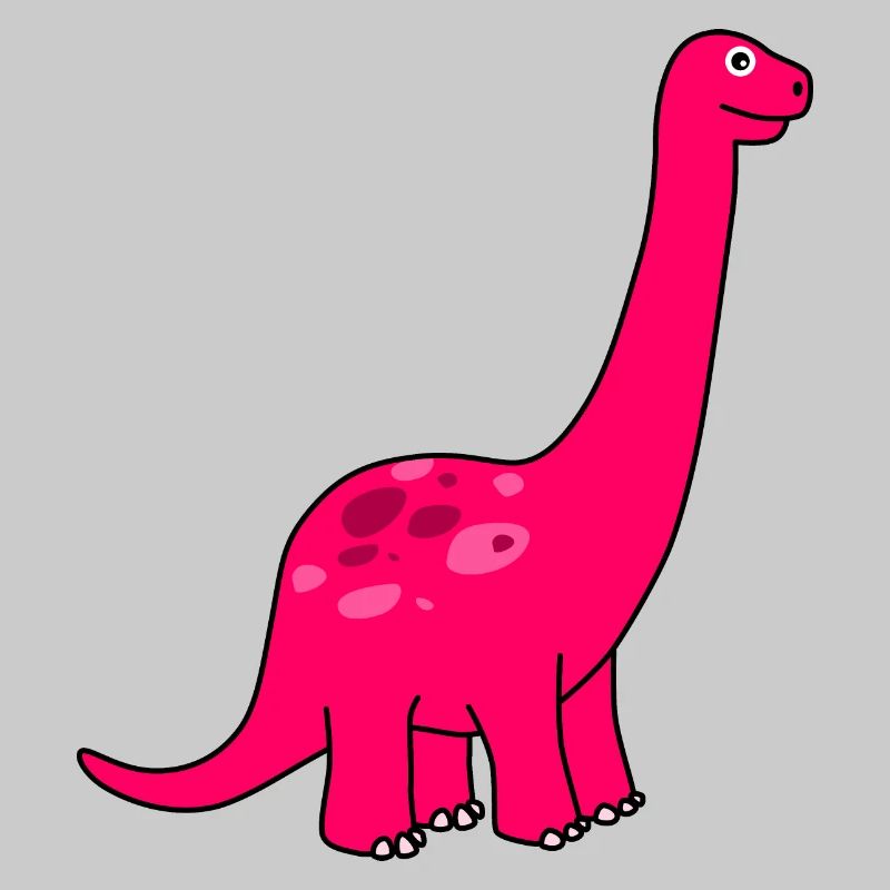 Niedlicher pinker Dino