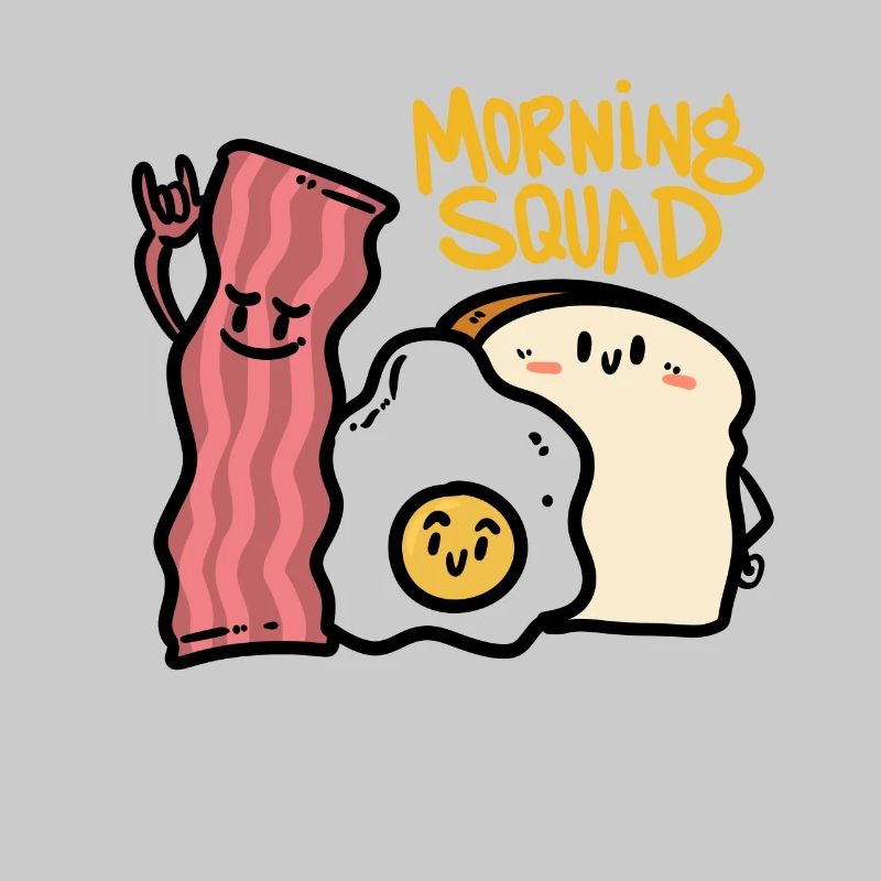 Morning Squad, Bacon, egg and bread