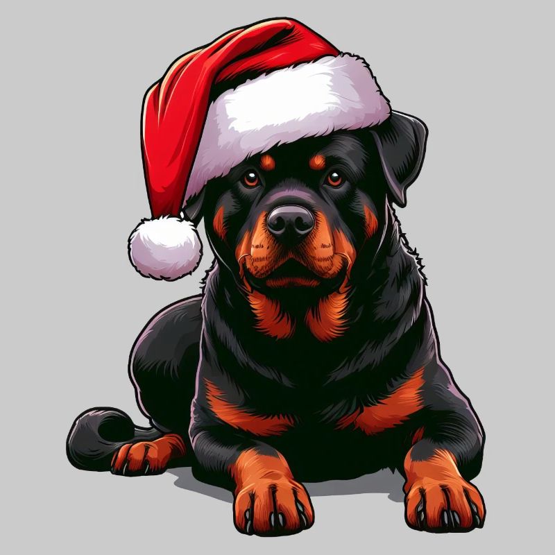Rottweiler Der Weihnachtsmann