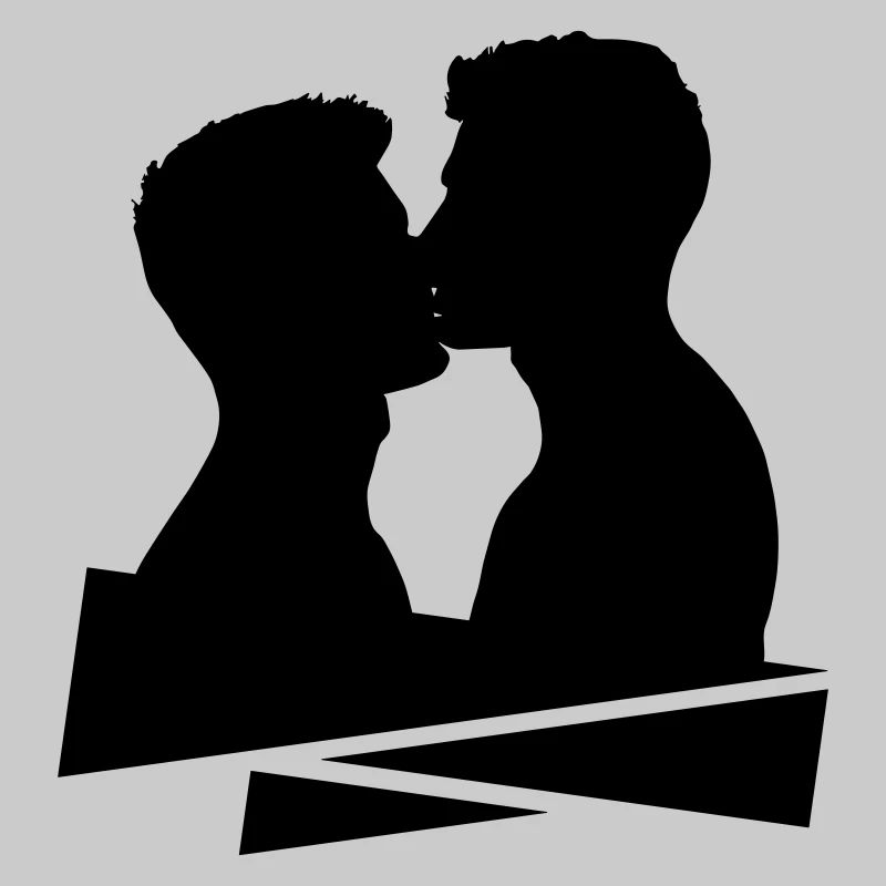 Kuss Mann Schwul Küssen Sexy Pride Geschenkidee