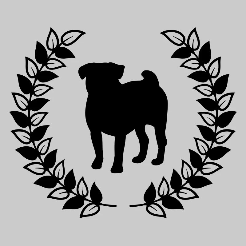 Mops Lorbeerkranz