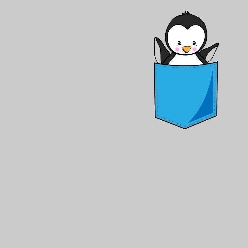 Pinguin Brusttasche Print Seevogel Geschenk
