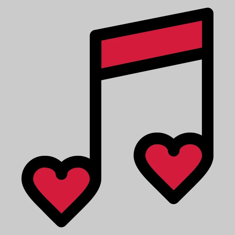 Romantic music note