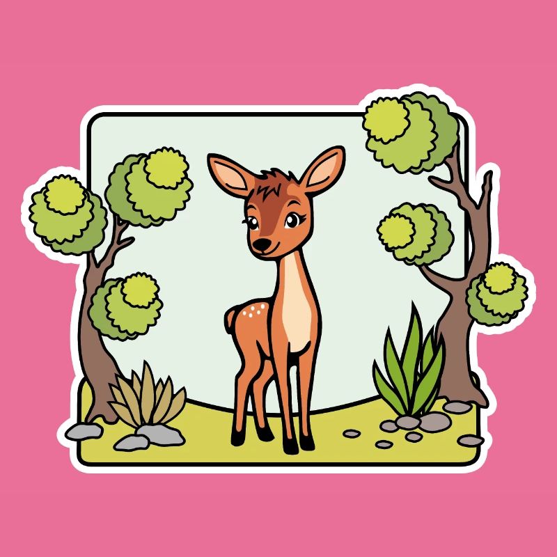 Such a cute deer! Or is that a deer?