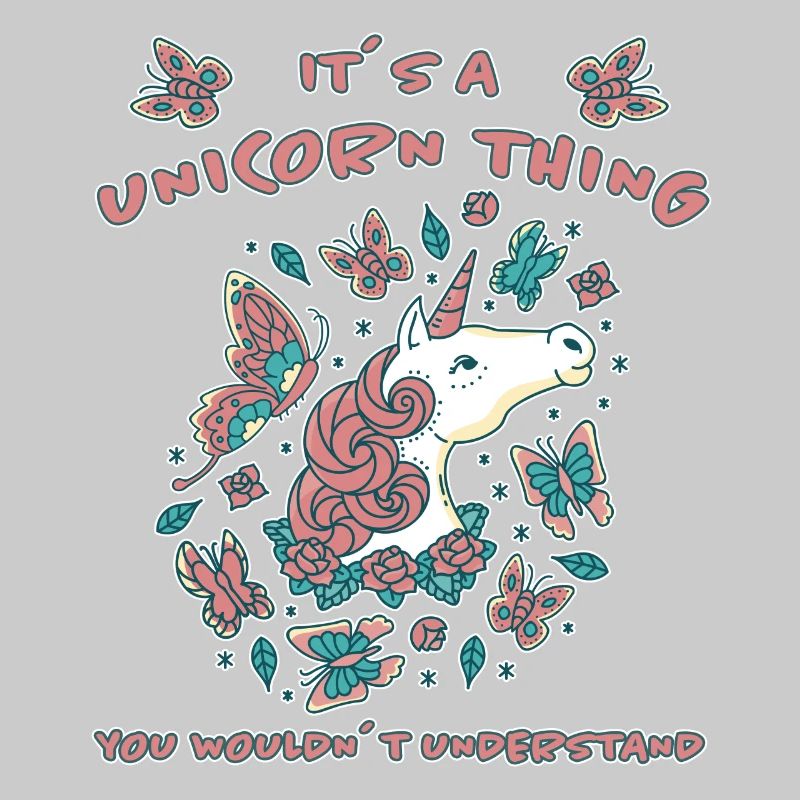 Einhörner Spruch Schmetterling Einhorn Geschenk