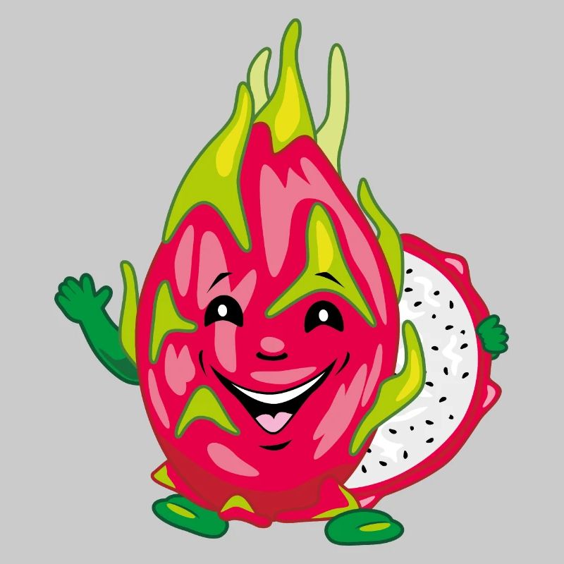 Lächelnde Pitaya-Drachenfrucht