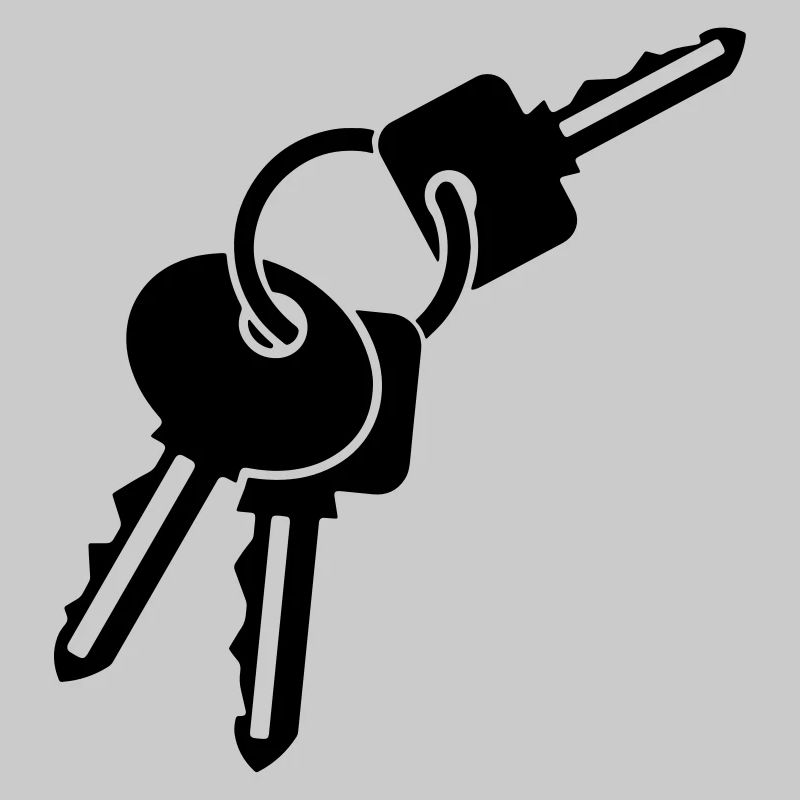 Keychain - three keys - gift idea
