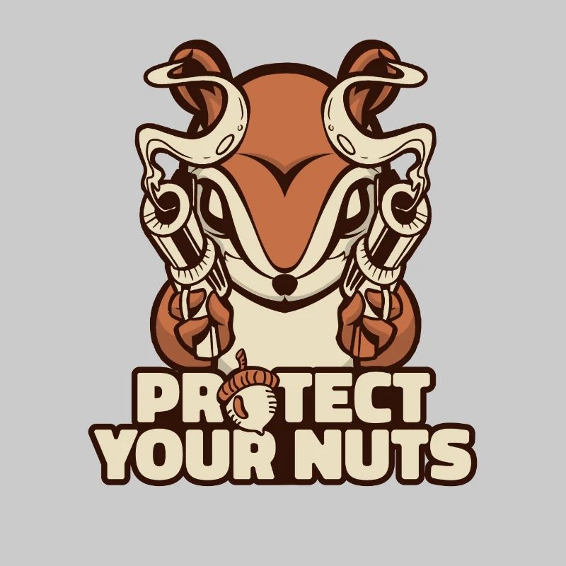 Protect Your Nuts Squirrel Fox Squirrel