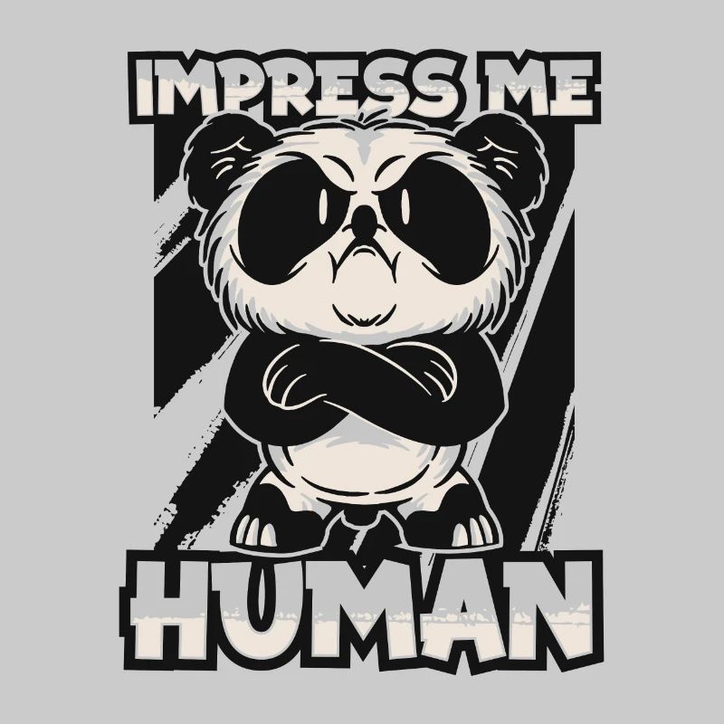 Impressionnez-moi Panda humain Ours Ami Panda géant