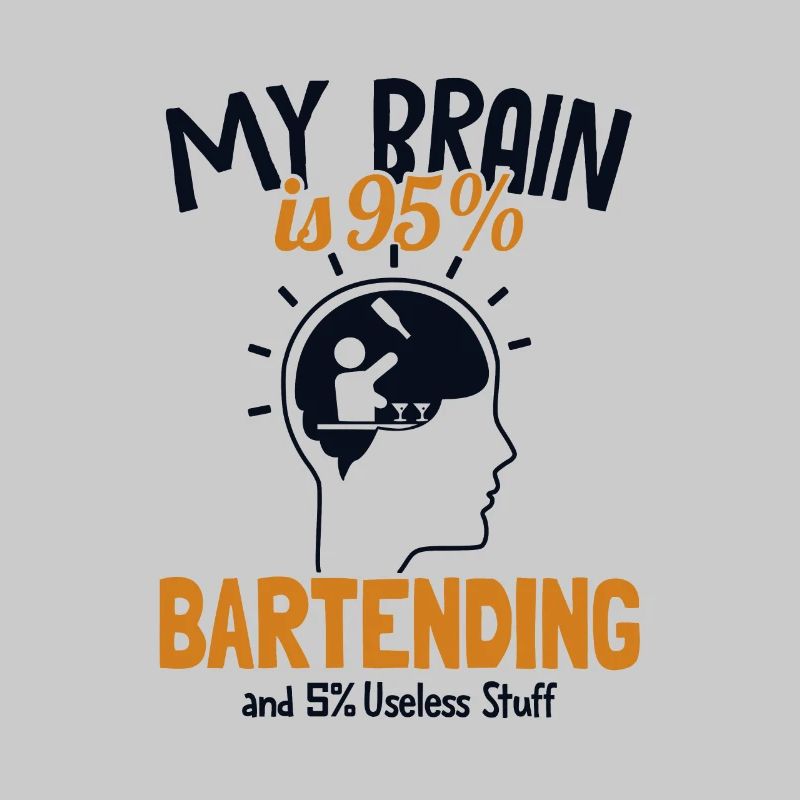 Mon cerveau est composé à 95% de barman Barman Barmann