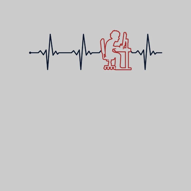 Programmer Heartbeat Softwareentwickler Coder