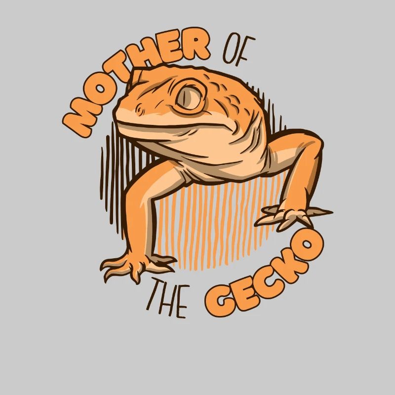 Mutter Der Gecko Eidechse Gekkota Schopfhaube