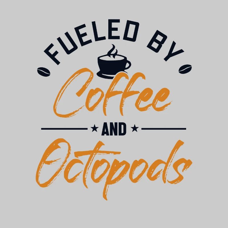 Alimenté par le café et les octopodes Octopoda