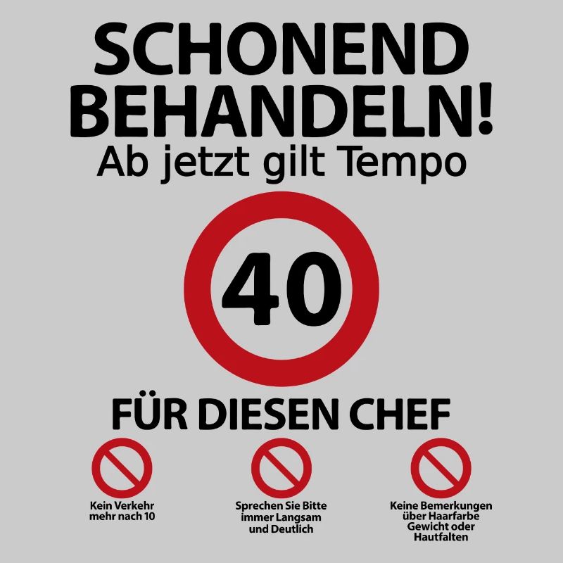 40. Geburtstag Chef Geburtstagsgeschenk mit Spruch