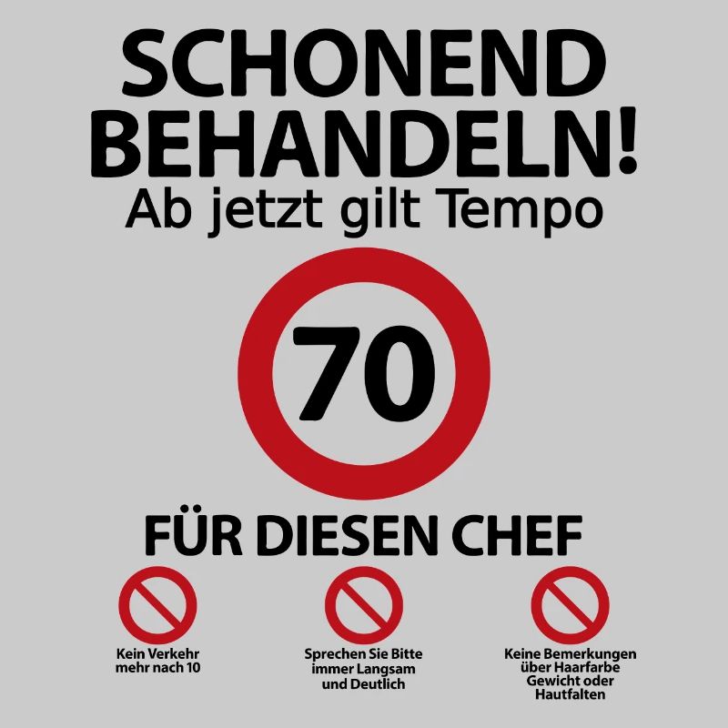 70. Geburtstag Chef Geburtstagsgeschenk mit Spruch