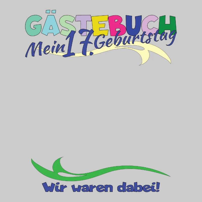 17. Geburtstag Mädchen & Junge Gästebuch